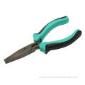 Flat Nose Pliers, OAL 150mm, Non-slip TPR Handles for Electronic and Precision Field 754